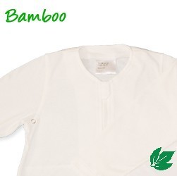 Bamboe baby zomerslaapzak - off white S